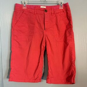 St Johns Bay capris, pink, elastic in waistband, 1, EUC